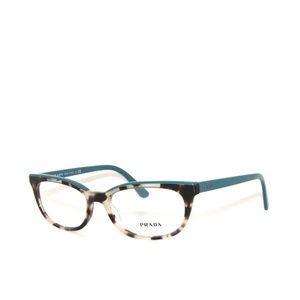 Prada 13VV 13 10 475-1O1 51 Spotted Brown Opal Green Eyeglasses
